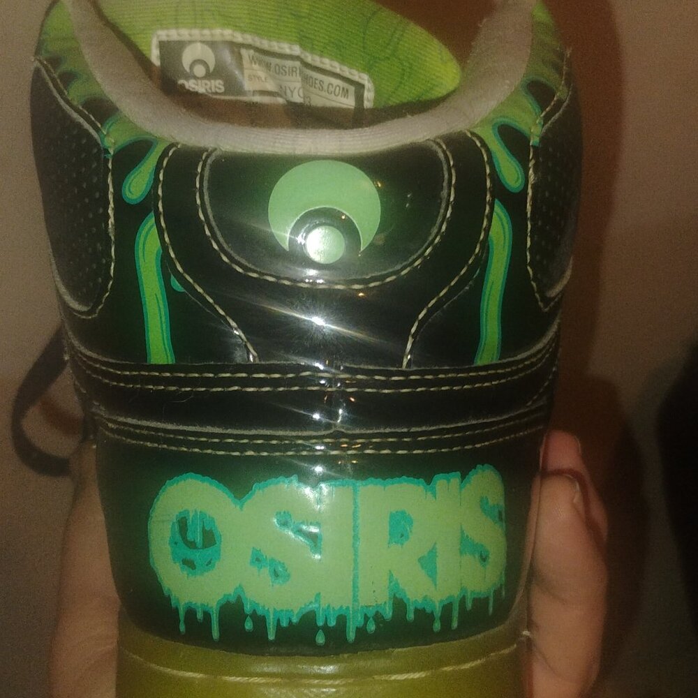 Osiris NYC 83 green slime shoes
